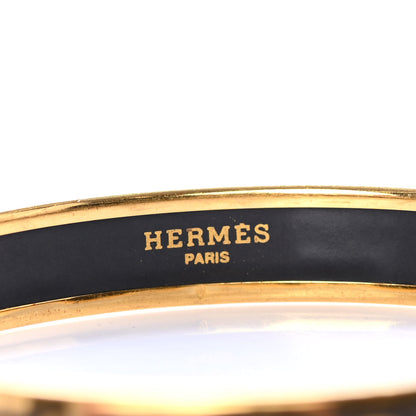 Hermes Enamel Printed H Chain Narrow Bracelet 65 5 of 5