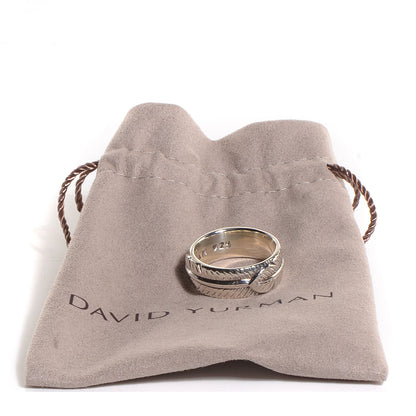 David Yurman Sterling Silver 10mm Frontier Band Ring 9.5 6 of 6