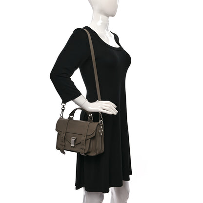 Proenza Schouler Lambskin Tiny PS1 Satchel Dove Grey 2 of 11