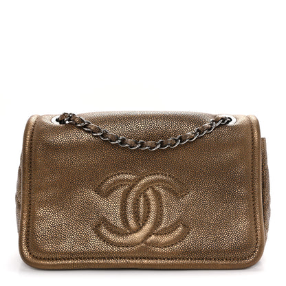 Chanel Metallic Caviar Medium Timeless CC Flap Bronze 1 of 10