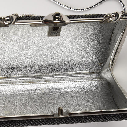 Judith Leiber Swarovski Crystal Minaudiere Clutch Black 5 of 7