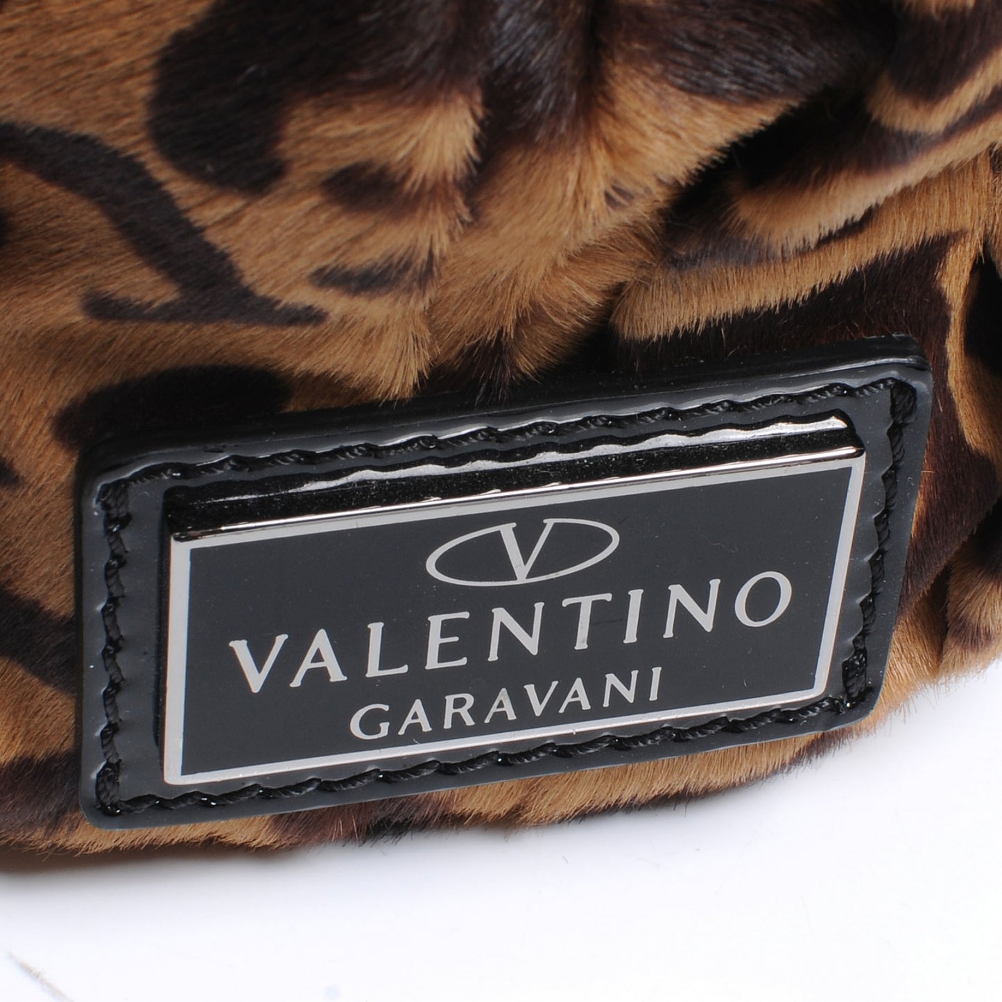 Pony Hair Pleated Maizeon Tote Leopard