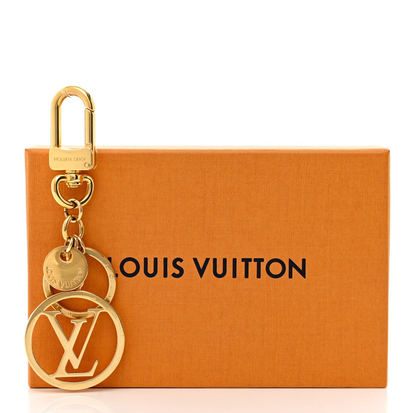LV Circle Bag Charm Key Holder Gold