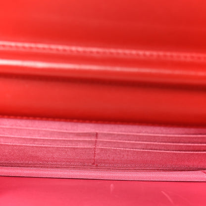 Chanel Lambskin Quilted Wallet On Chain WOC Red Pink 5 of 11