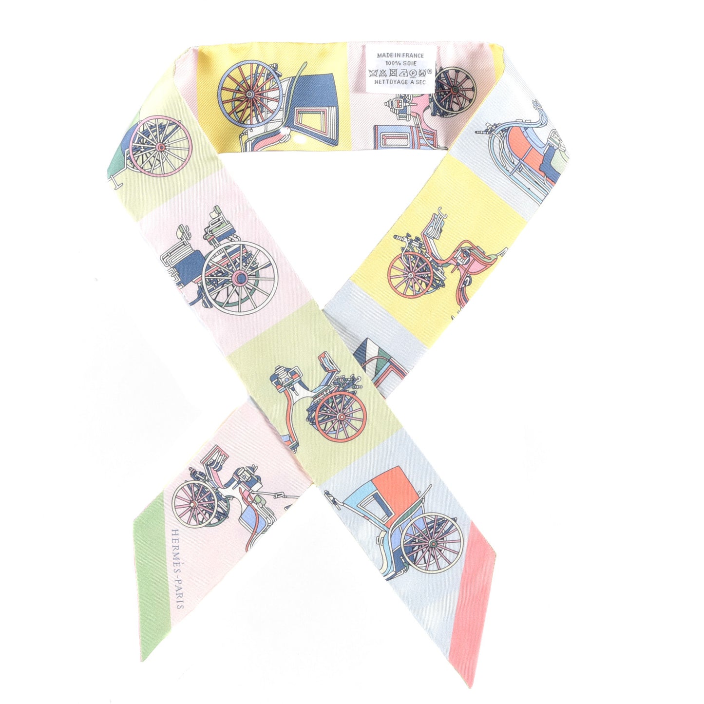 Silk Les Voitures Exquises Twilly Rose Pale Jaune Pale
