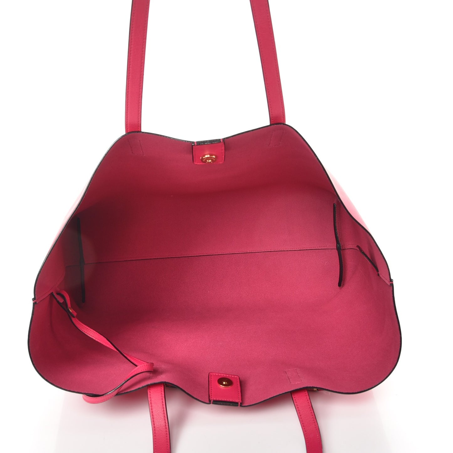 Calfskin Large Shopping Tote Fuchsia