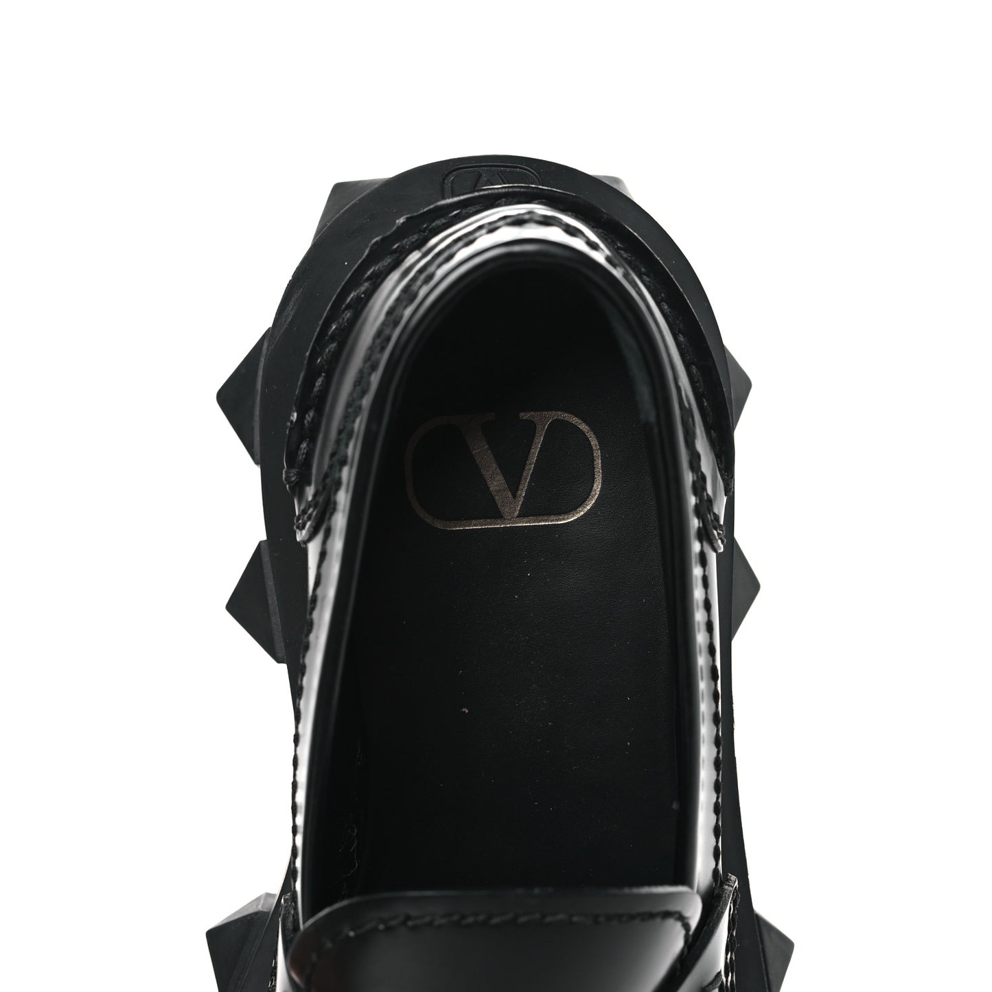 Calfskin Womens Trackstud Beatle 45/55mm Loafers 36 Black