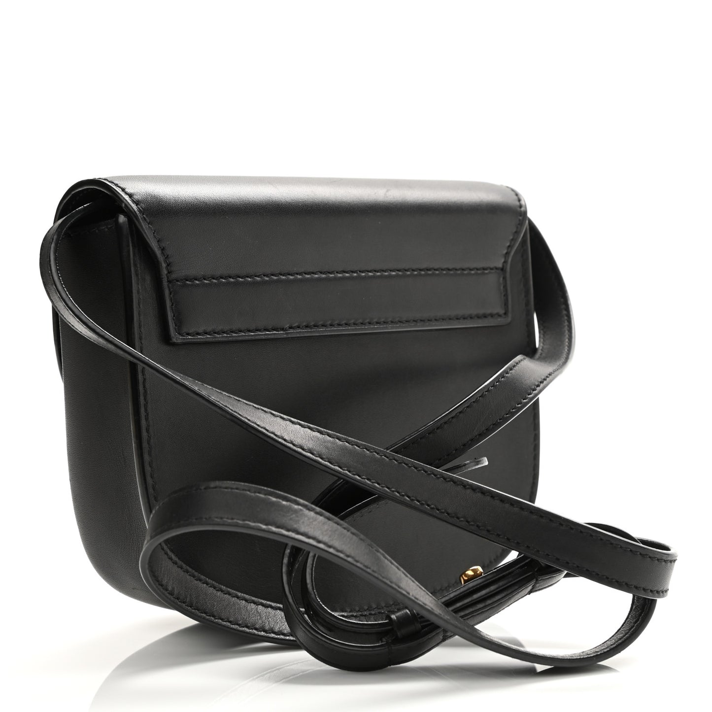 Smooth Calfskin Classic Monogram Small Kaia Satchel Black