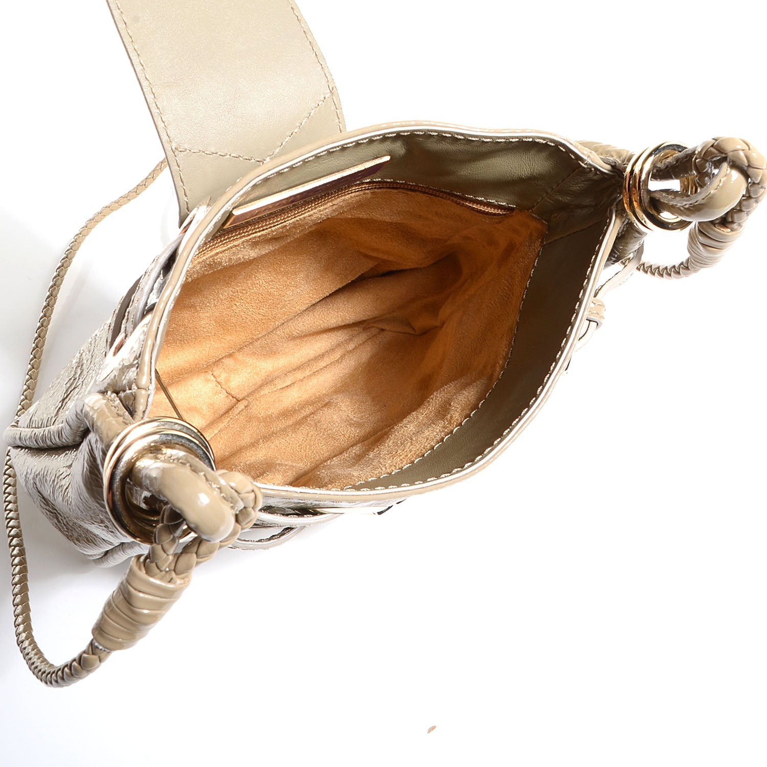Jimmy Choo Patent Crossbody Flap Bag Nude 5 of 7