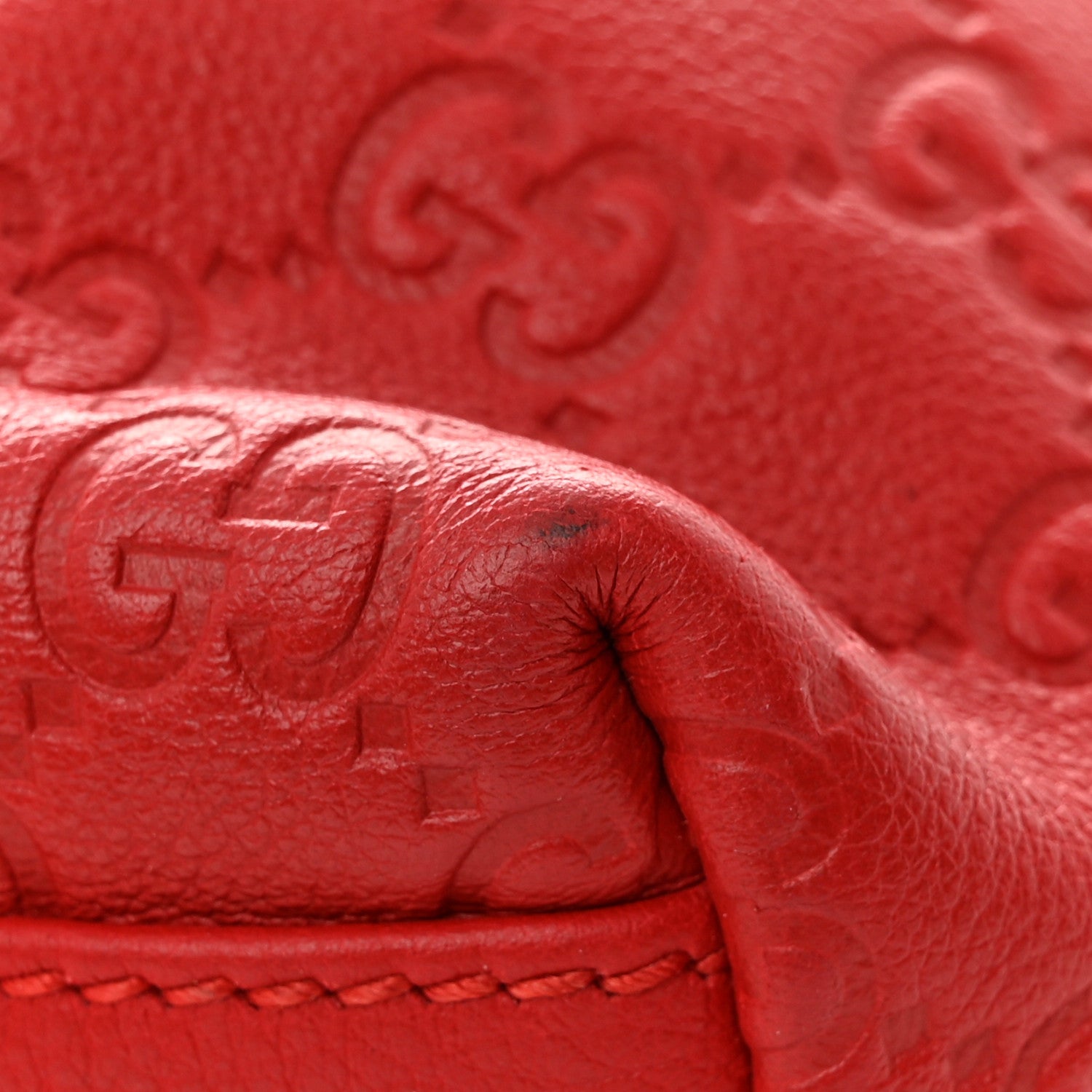 Gucci Guccissima Small Joy Tote Red 13 of 15