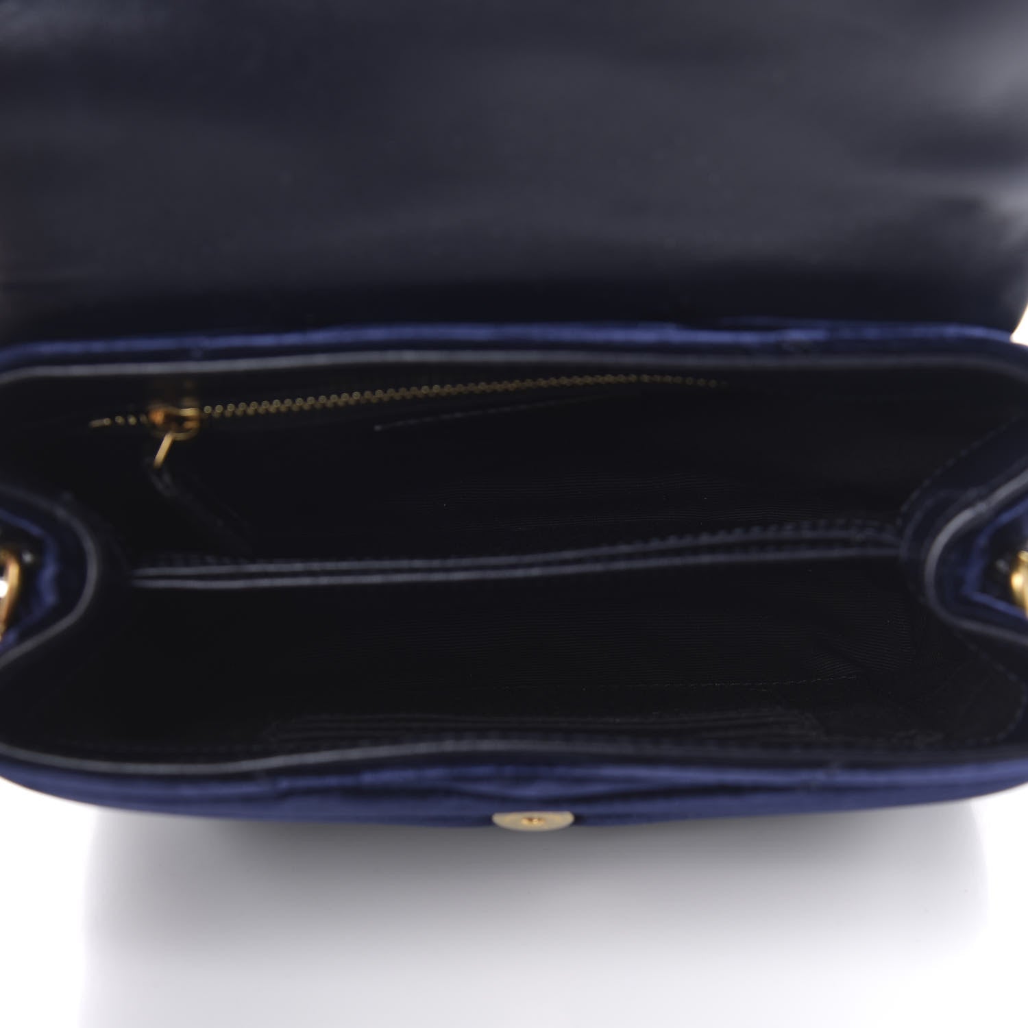 Saint Laurent Velvet Y Quilted Monogram Toy Loulou Crossbody Navy 5 of 11