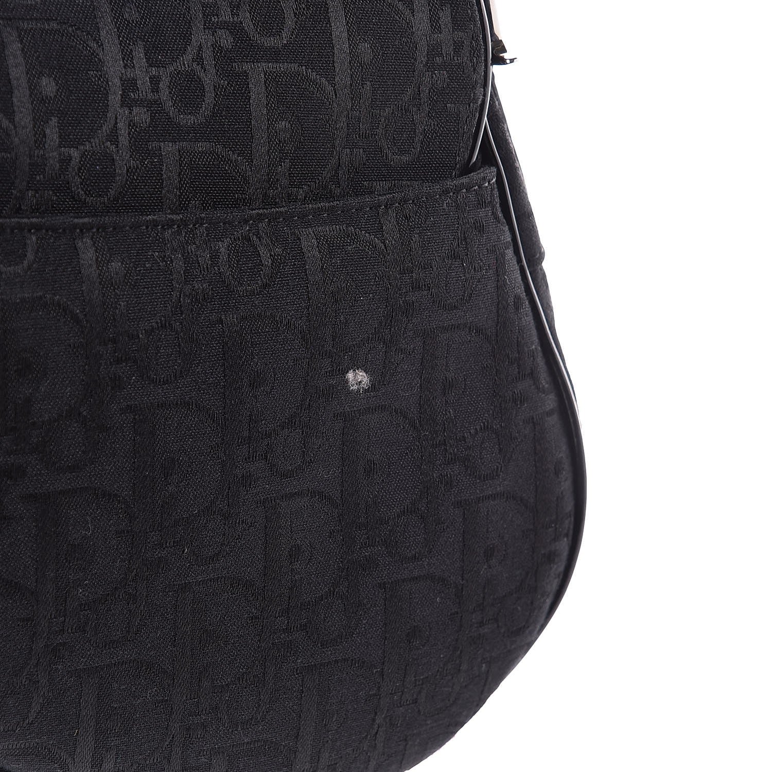 Christian Dior Monogram Saddle Bag Black 8 of 9