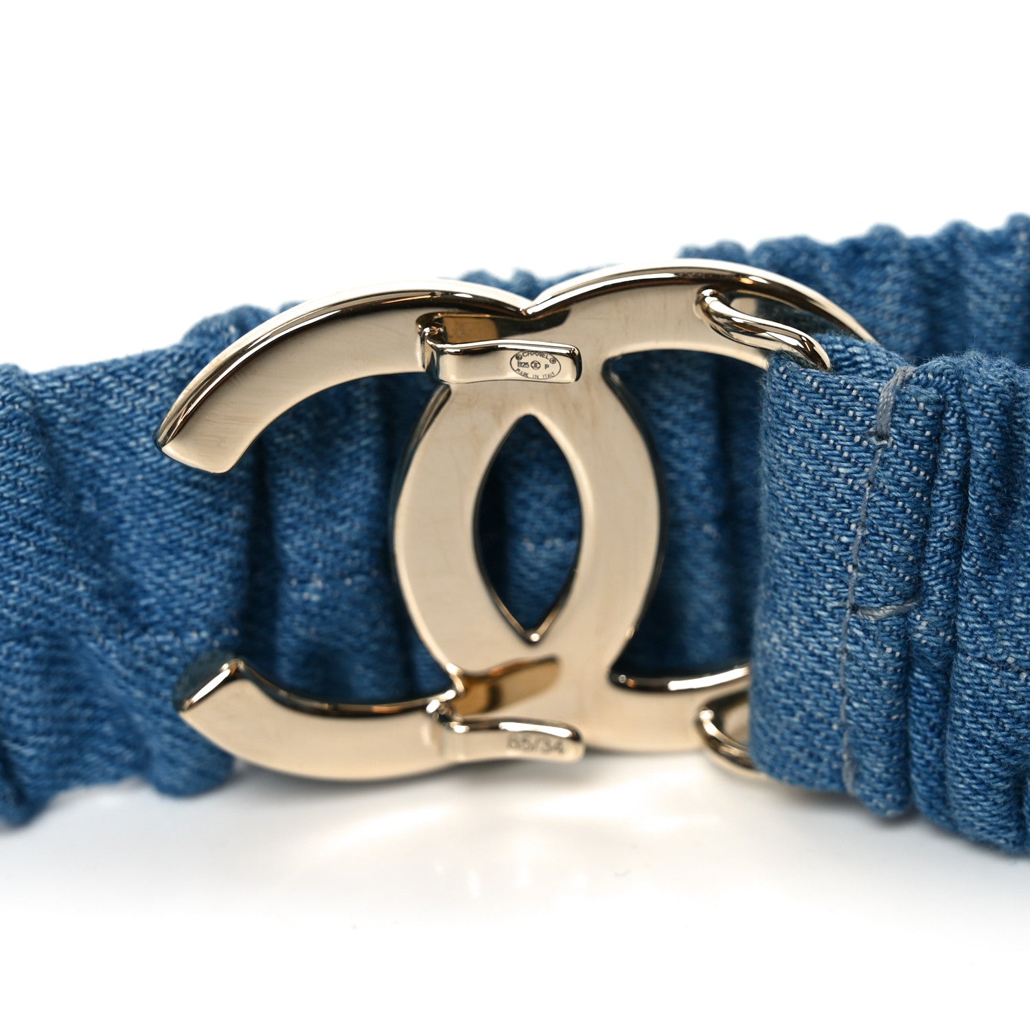 Chanel Denim CC Belt 85 34 3 of 4