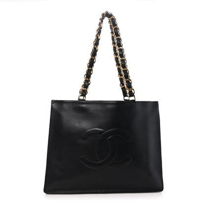 Chanel Lambskin CC Tote Black 1 of 11