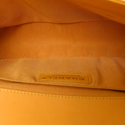 Chanel Lambskin Quilted Medium Boy Flap Yellow 5 of 11