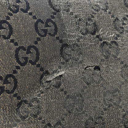 Gucci Lurex Monogram Medium Half Moon Hobo Black 11 of 11