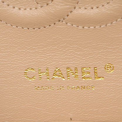 Chanel Caviar Quilted Medium Double Flap Beige Clair 6 of 9
