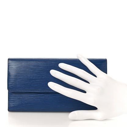 Louis Vuitton Epi Sarah Wallet Myrtille 2 of 8