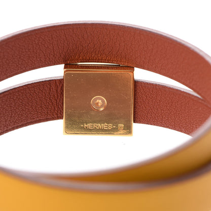 Hermes Swift Medor Infini Bracelet Jaune Ambre Cuivre 5 of 8