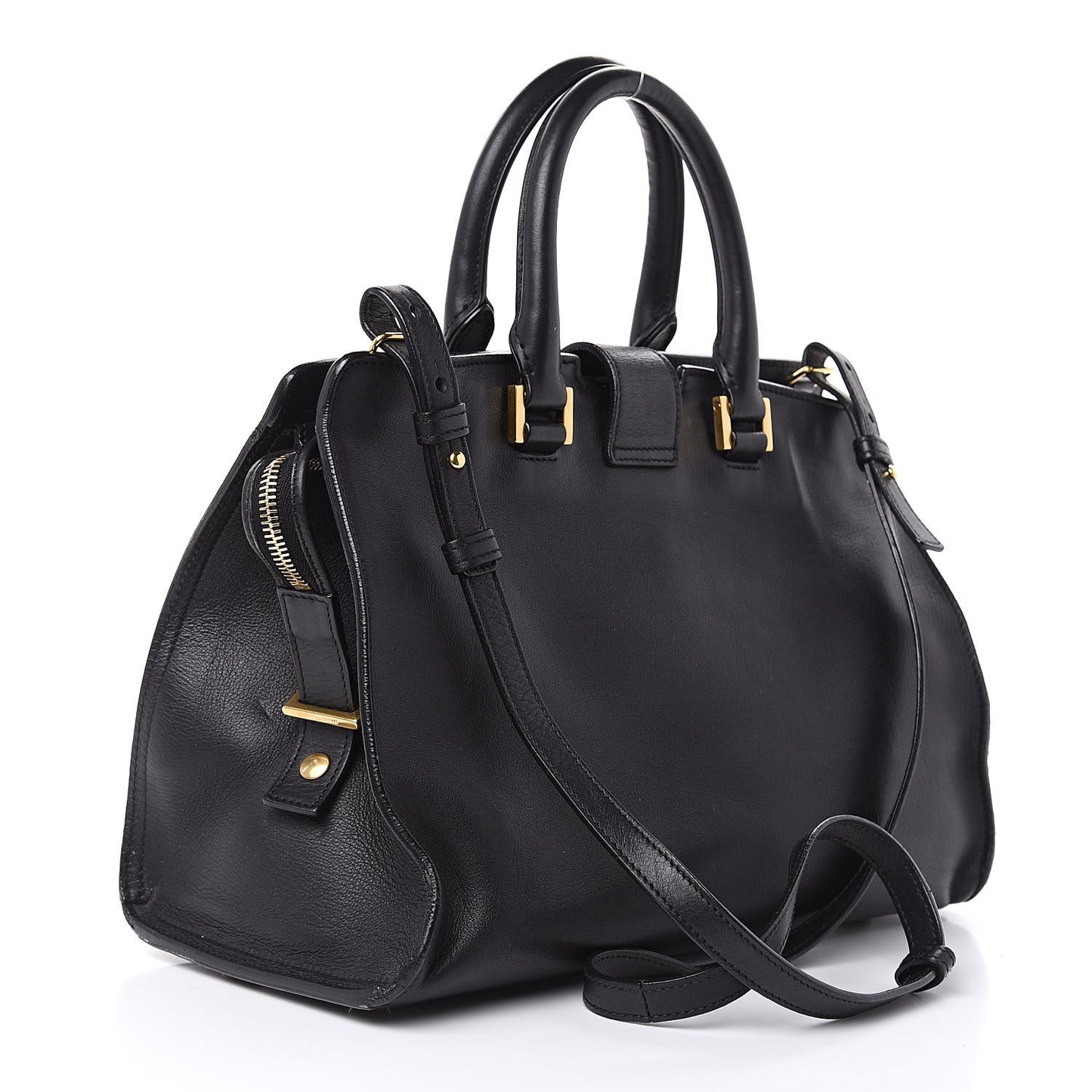 Calfskin Small Classic Y Cabas Black