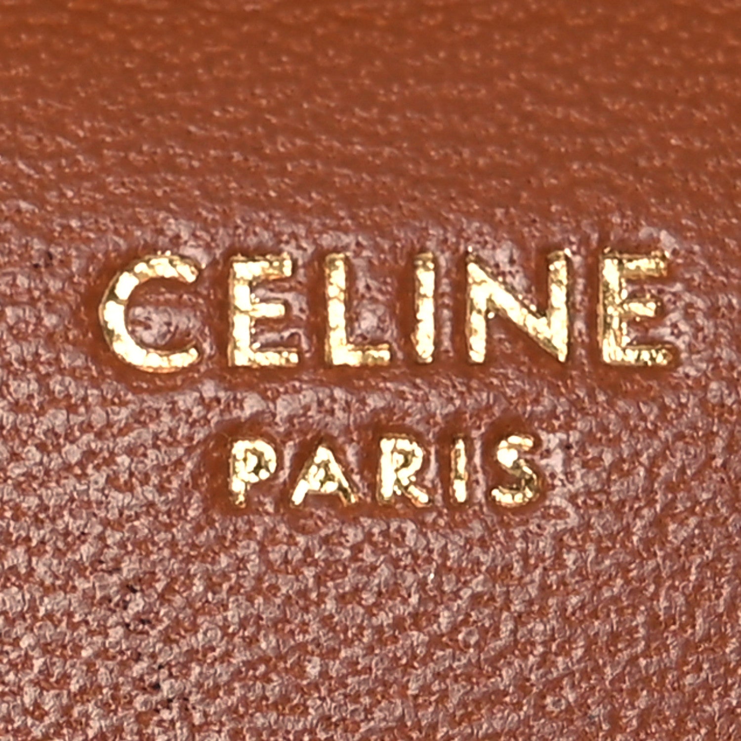 Celine Shiny Smooth Lambskin Small Triomphe Wallet Tan 9 of 16