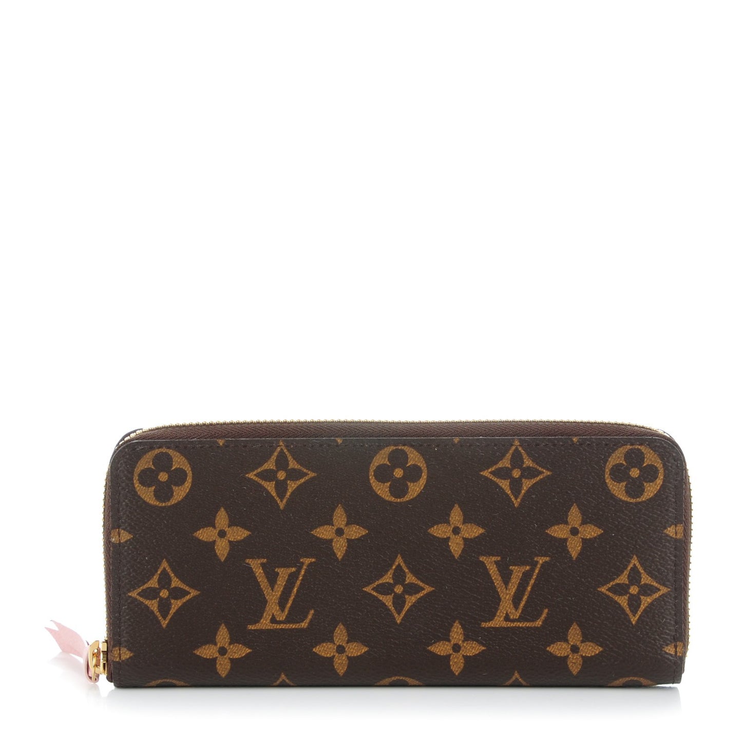 Monogram Clemence Wallet Rose Ballerine