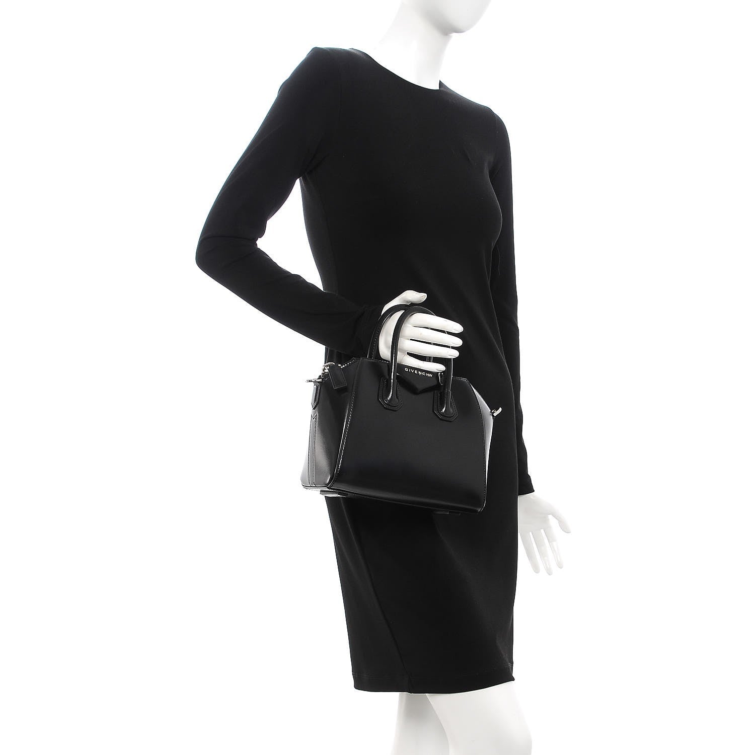 Givenchy Shiny Lord Calfskin Mini Antigona Black 3 of 8