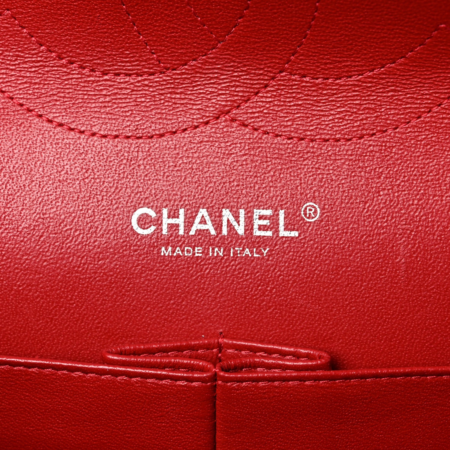 Chanel Lambskin Quilted Jumbo Double Flap Red 12 of 26