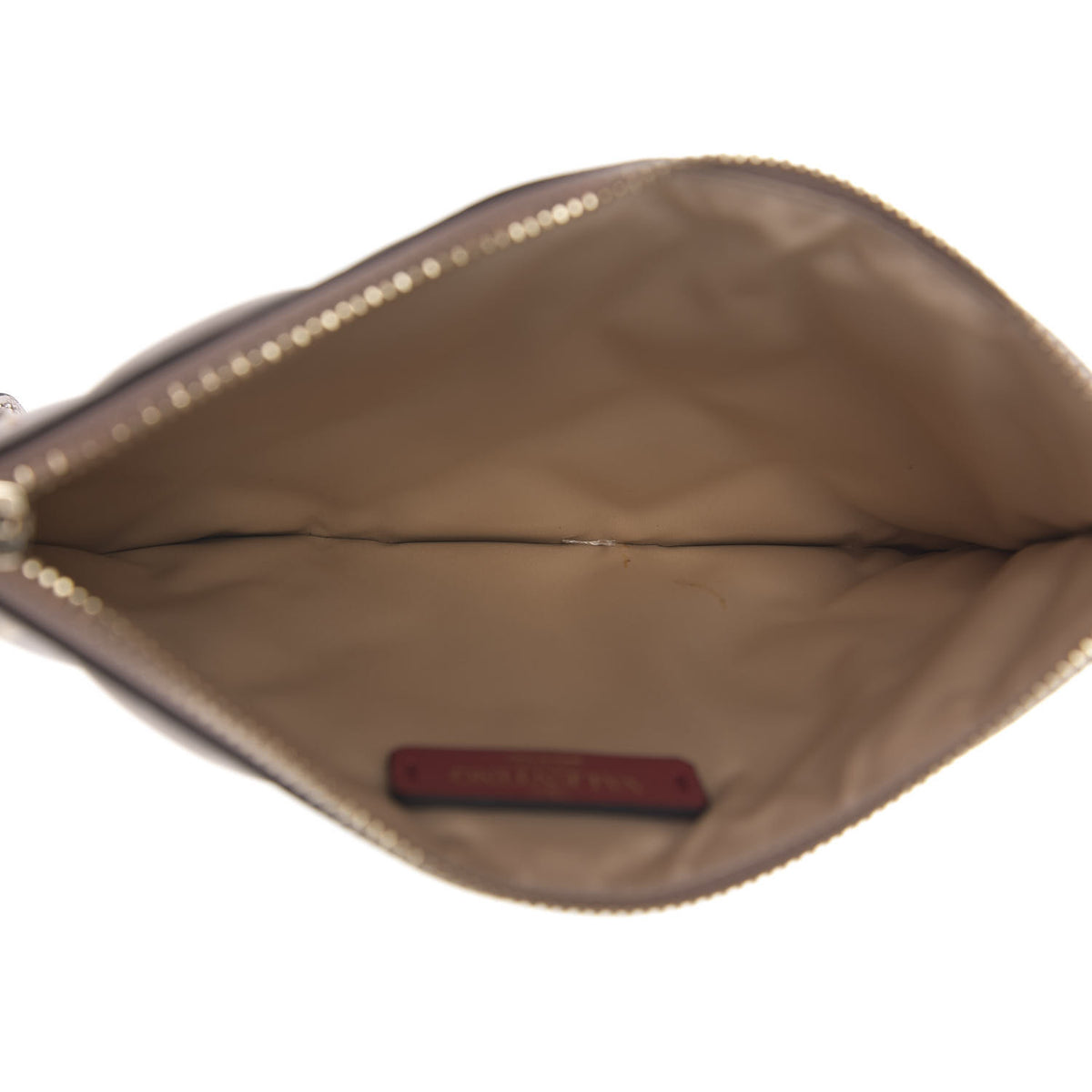 Nappa Small Candystud Zip Pouch Poudre