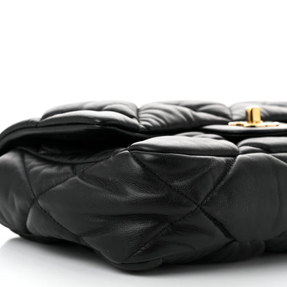 Chanel Calfskin Quilted Medium Bubbly Flap Black 9 of 10