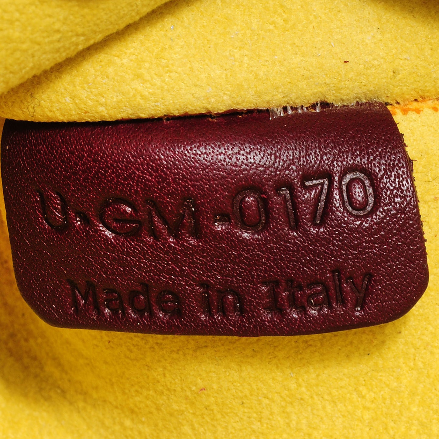 Calfskin Envelope Shoulder Bag Burgundy