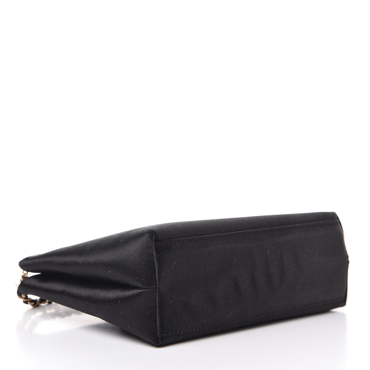 Chanel Satin Evening Bag Black 4 of 9