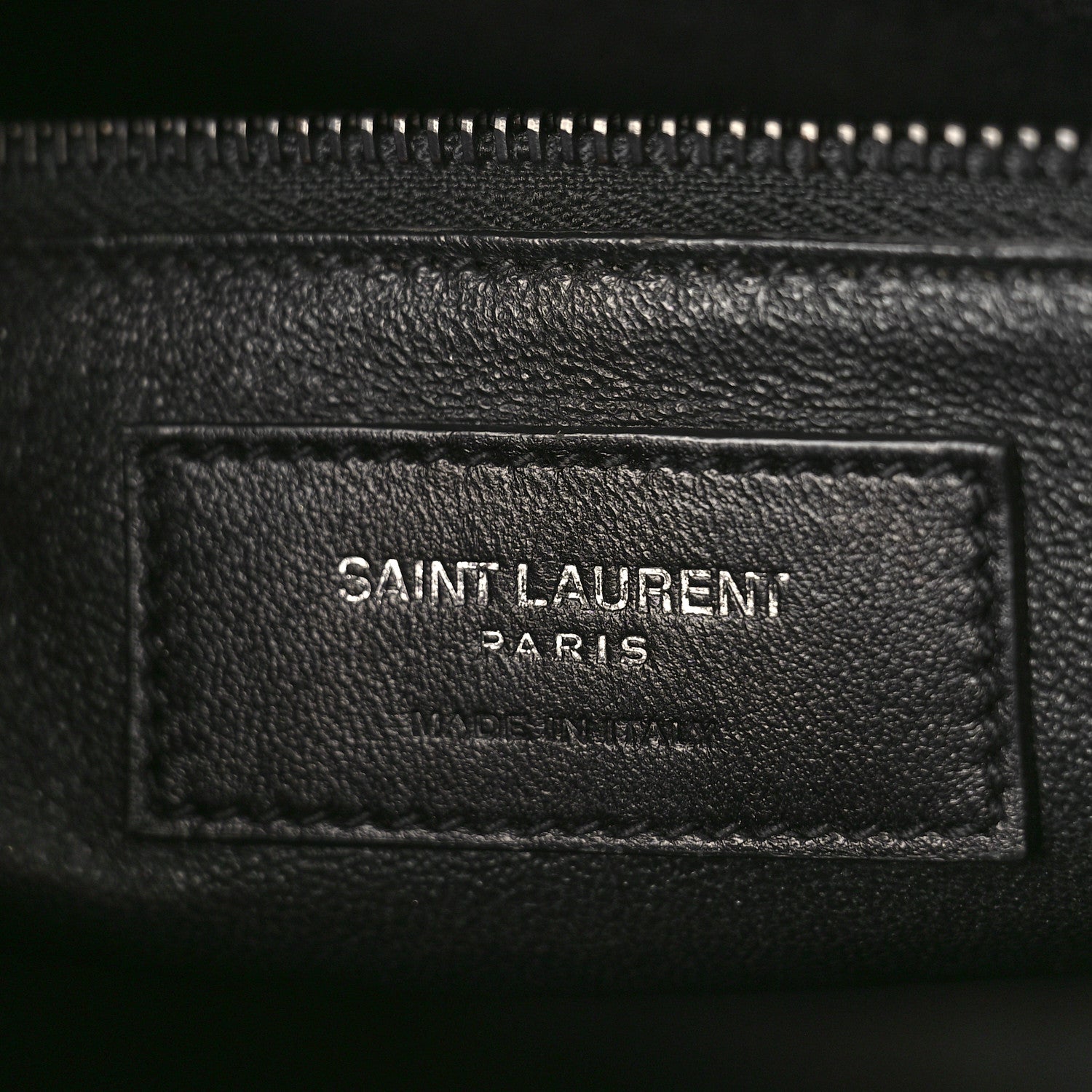 Saint Laurent Calfskin Crocodile Embossed Small Sac de Jour Black 7 of 9