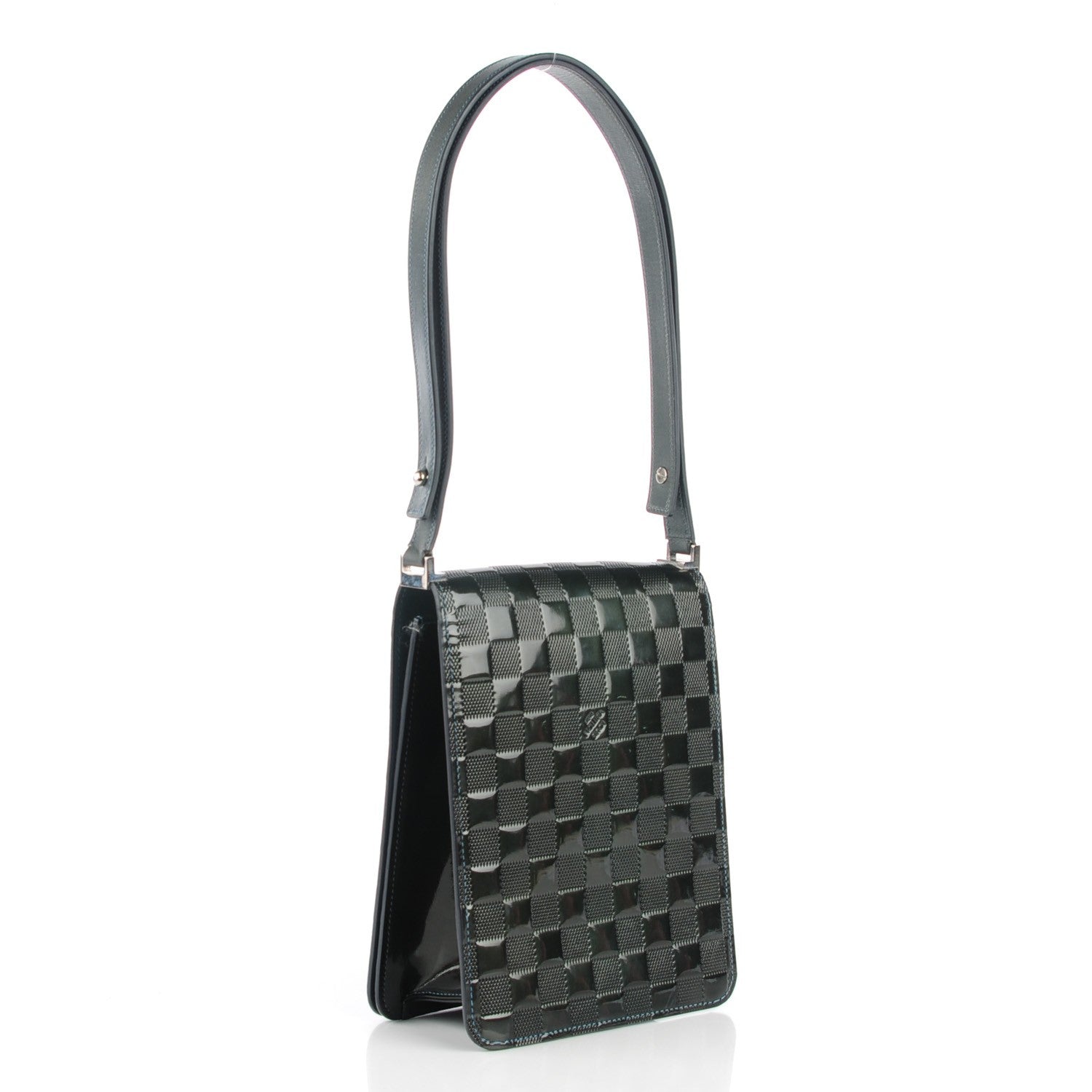 Louis Vuitton Damier Vernis Club Petrole Blue 3 of 7