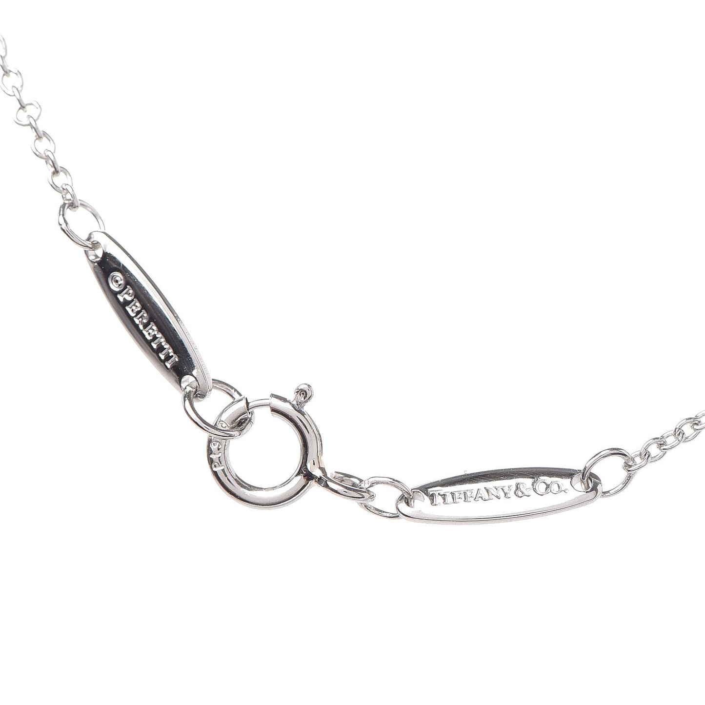 Platinum Diamond .08ct Elsa Peretti Diamonds by the Yard Pendant Necklace