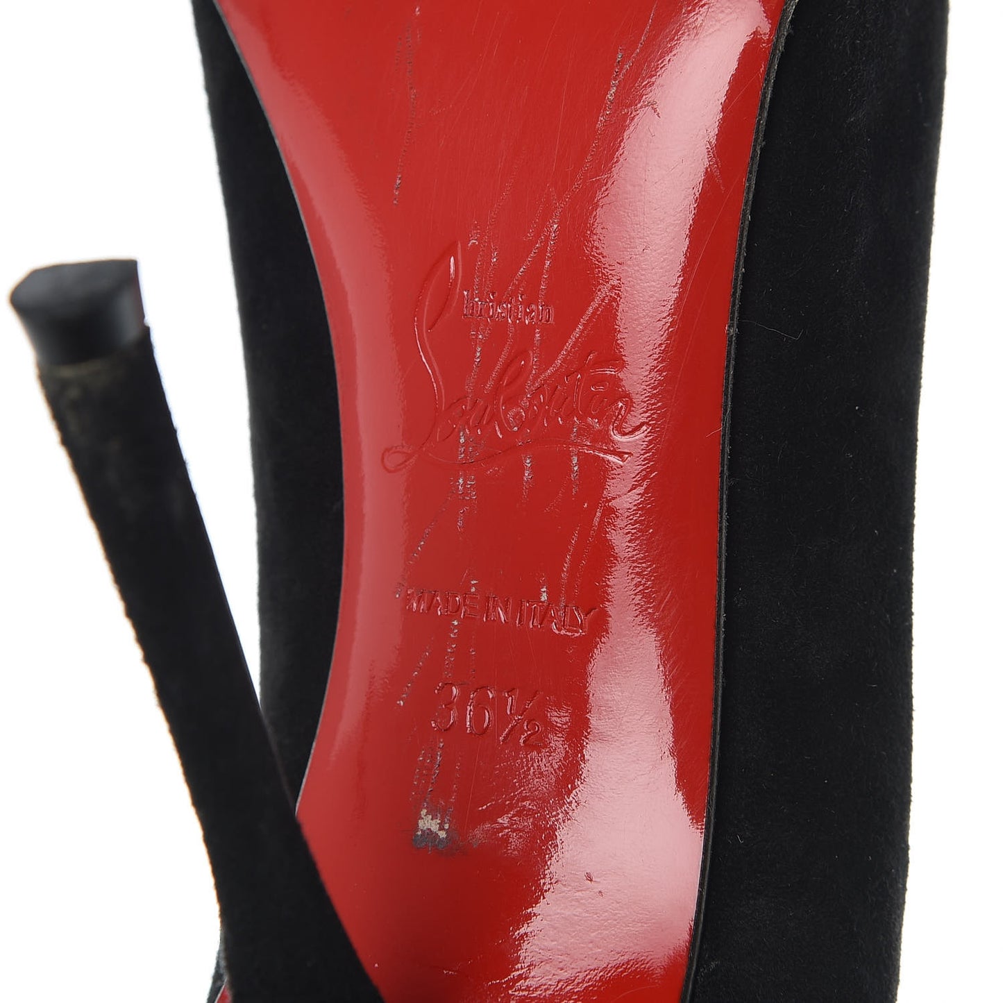 Veau Velours Decoltish 100 Pumps 36.5 Black
