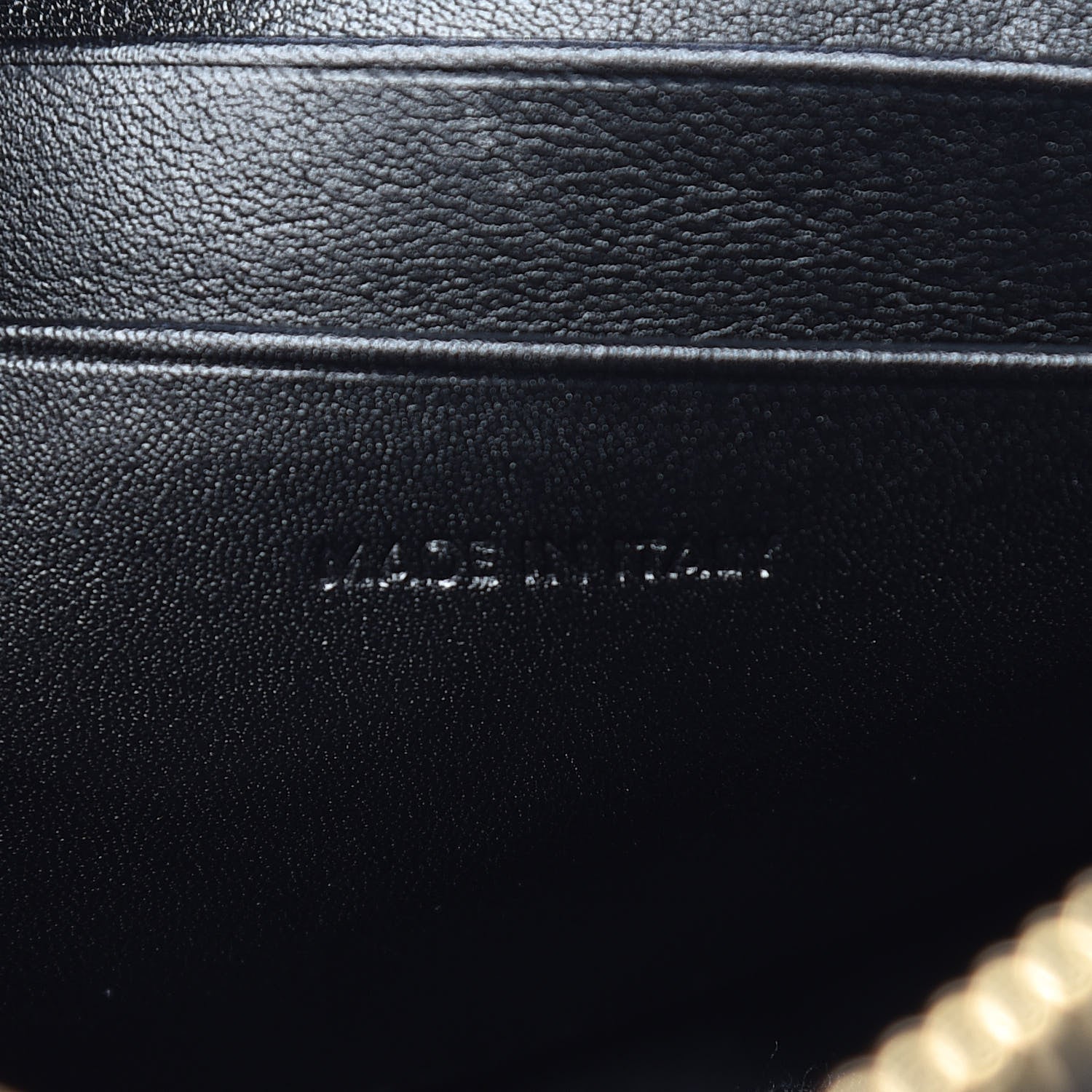 Celine Calfskin Quilted Small C Charm Bag Black 9 of 11