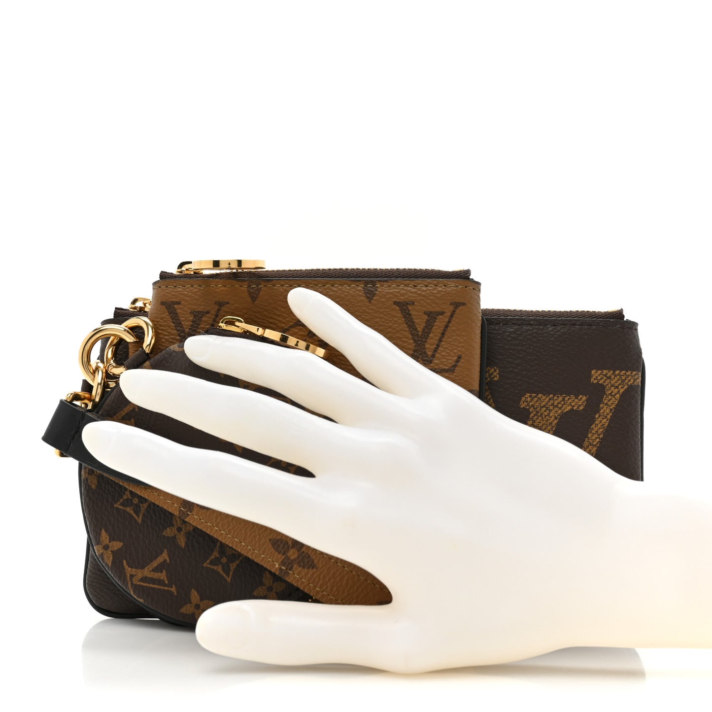 Reverse Monogram Giant Trio Pouch