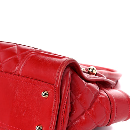 Burberry Calfskin Quilted Large Manor Tote Red 6 of 31