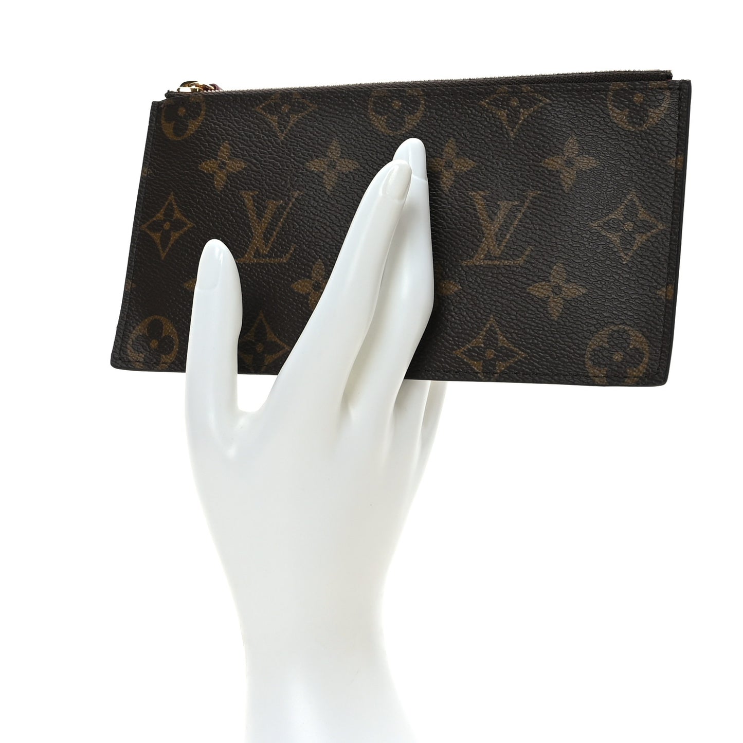 Monogram Felicie Chain Wallet Zippered Insert Fuchsia