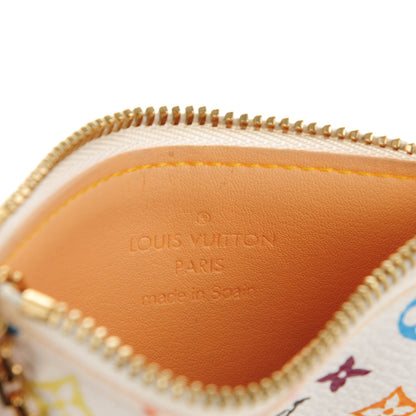 Louis Vuitton Monogram Multicolor Key Pouch White 6 of 7