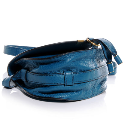 Chloe Calfskin Mini Marcie Round Crossbody Bag Laguna Blue 4 of 8