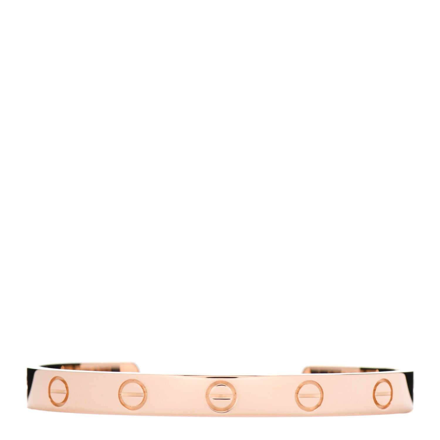 Cartier 18K Pink Gold LOVE Cuff Bracelet 16 1 of 6