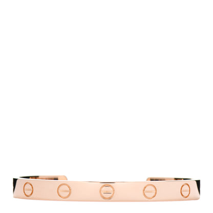 Cartier 18K Pink Gold LOVE Cuff Bracelet 16 1 of 6
