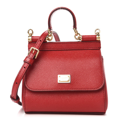 Dolce & Gabbana Dauphine Micro Miss Sicily Satchel Red 1 of 9