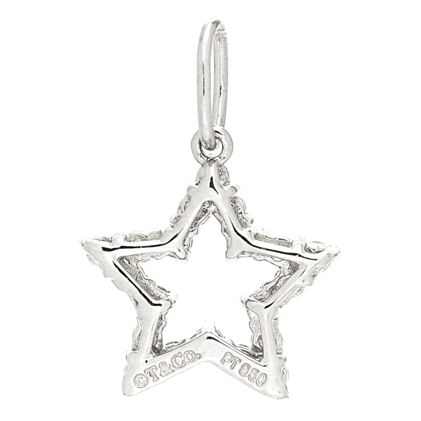 Platinum Diamond Star Charm