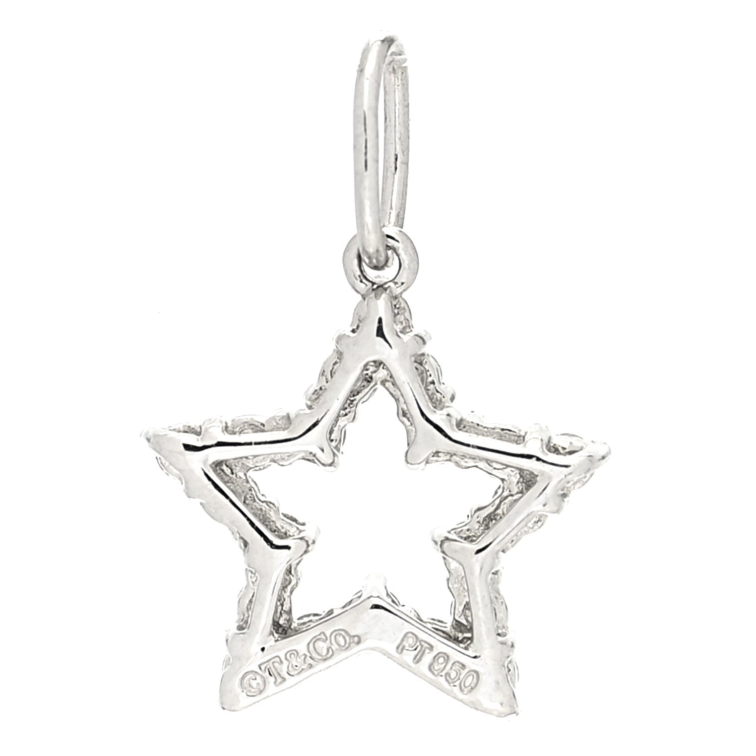 Tiffany Platinum Diamond Star Charm 3 of 4