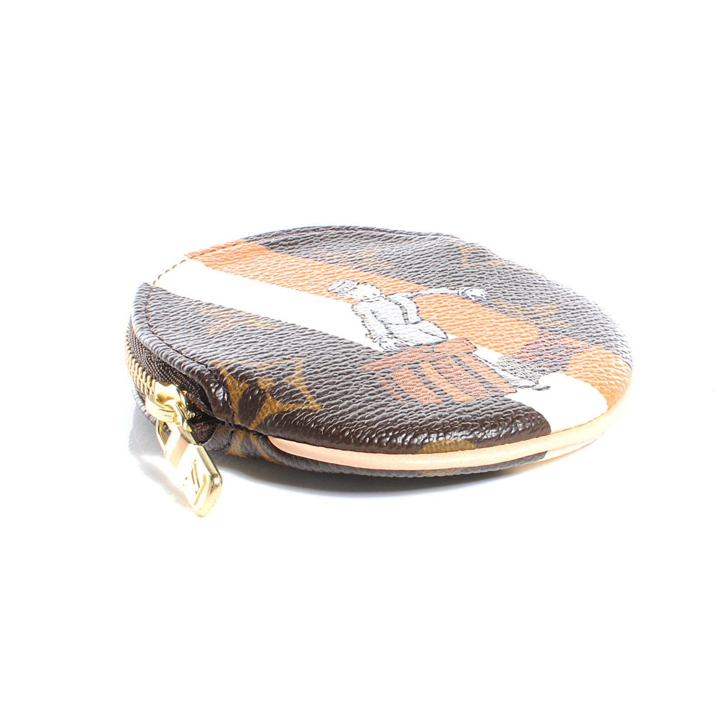 Monogram Groom Round Coin Purse