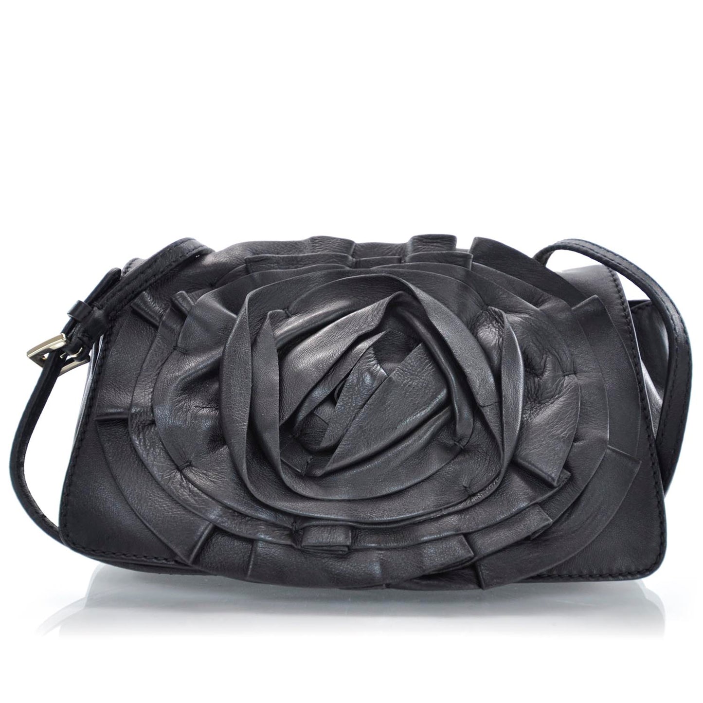 Rosette Evening Bag Black