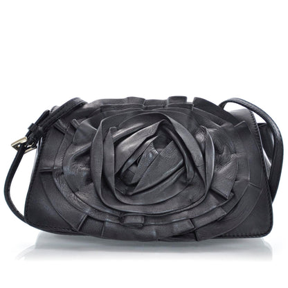 Valentino Garavani Rosette Evening Bag Black 1 of 11